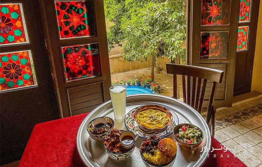 منو غذایی خانه پرهامی شیراز